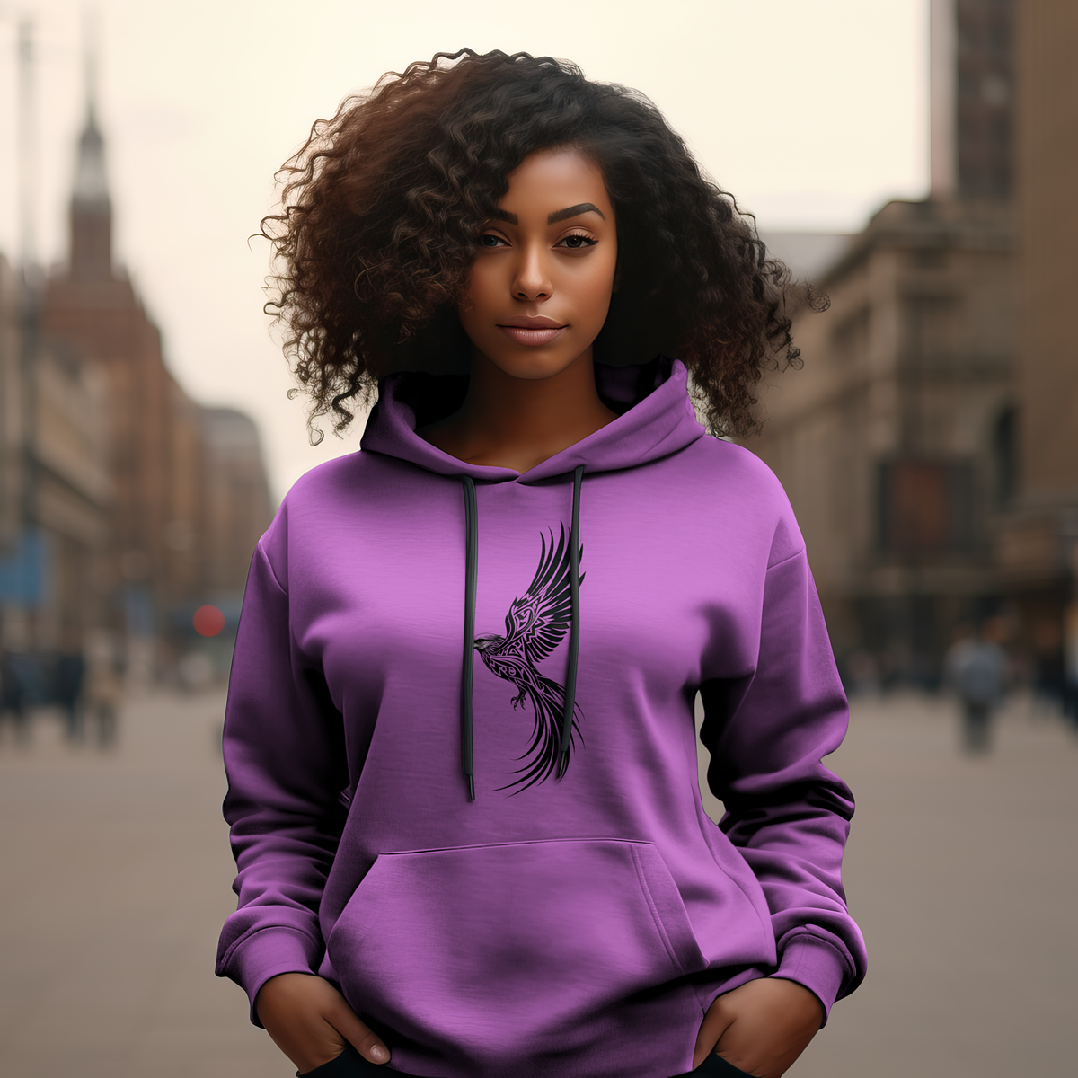 Tribal Bird Hoodies