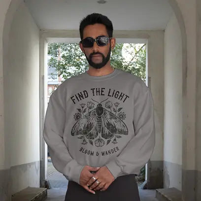 Find the light bloom & wander Sweatshirt DuoCreationZ