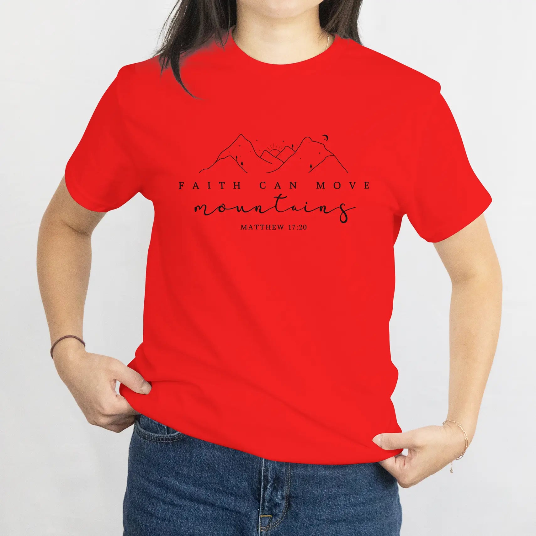 Faith Can Move Mountains Tee Shirt Duo Creation