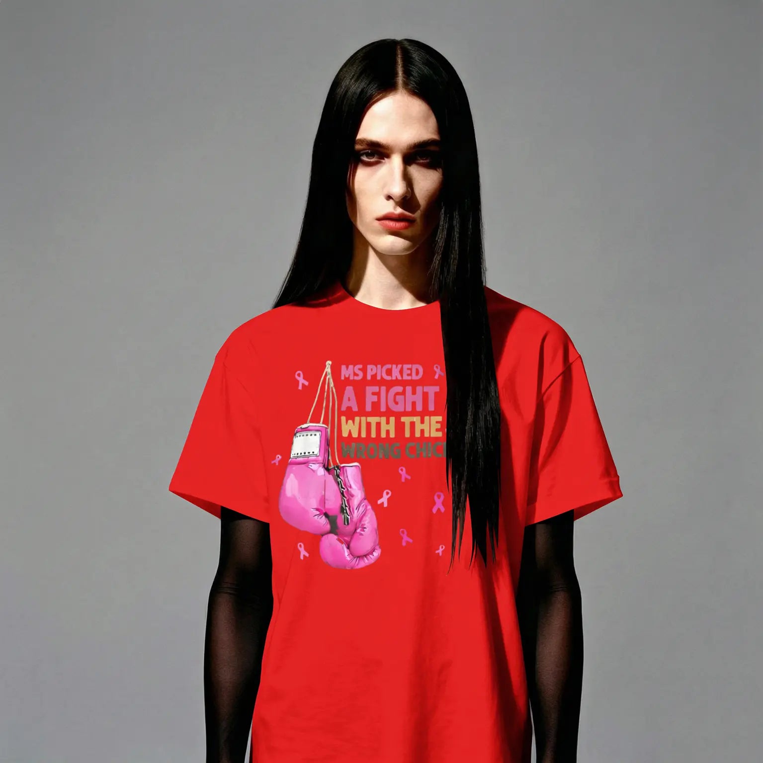 MS Warrior MS Picked A Fight Multiple Sclerosis Awareness T-Shirt DuoCreationZ