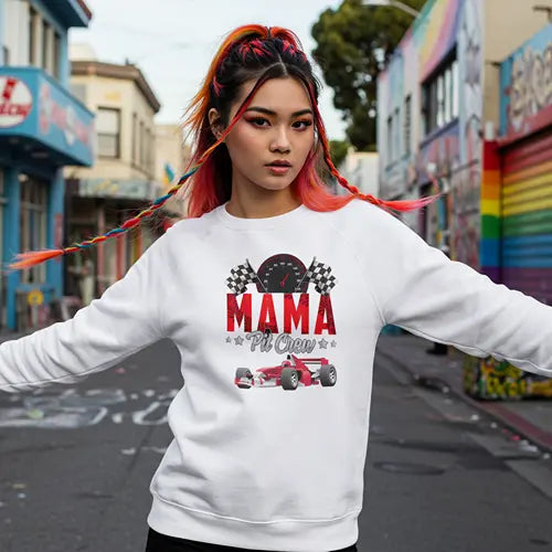 Mama Pit Crew Sweatshirt Duo Creation