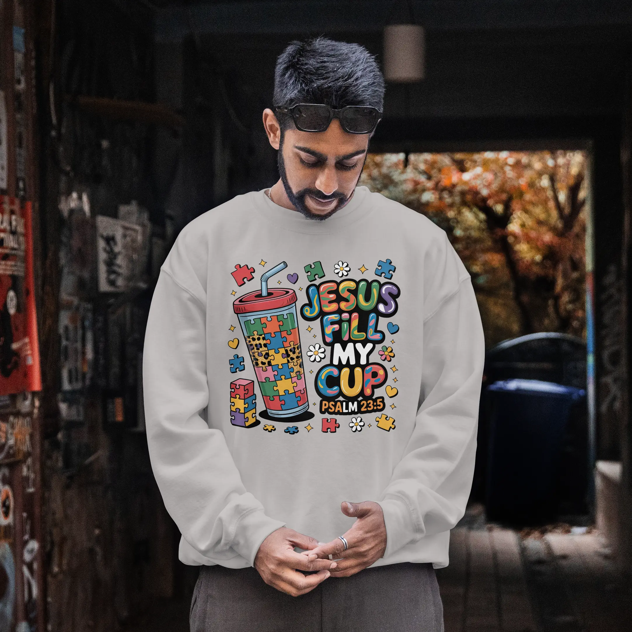 Jesus Fill My Cup graphic Sweatshirt DuoCreationZ